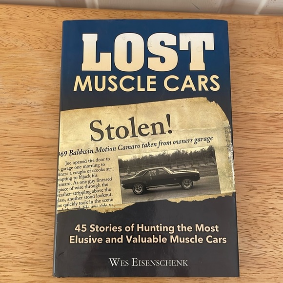 Lost Muscle Cars Book-Hardcover with jacket-GUC - Picture 1 of 15